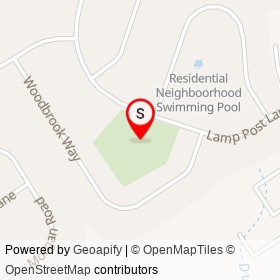 No Name Provided on Lamp Post Lane, Aston Township Pennsylvania - location map