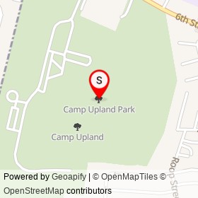 Camp Upland Park on , Upland Pennsylvania - location map