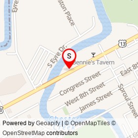 Gino's Pizza on West 9th Street, Chester Pennsylvania - location map