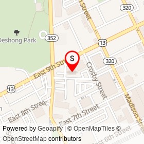AutoZone on East 9th Street, Chester Pennsylvania - location map