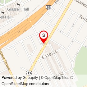Lucky 7 on Morton Avenue, Chester Pennsylvania - location map