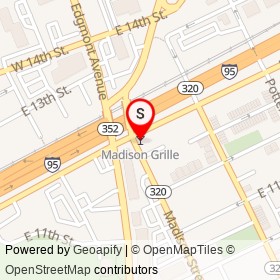 Madison Grille on East 12th Street, Chester Pennsylvania - location map