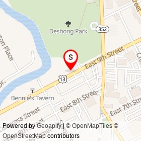 C & S Battery Co on East 9th Street, Chester Pennsylvania - location map