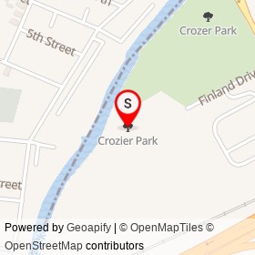 Crozier Park on , Chester Pennsylvania - location map