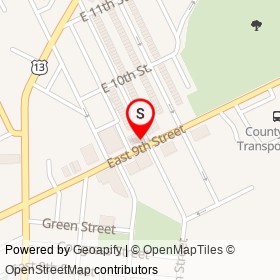 East Food Mart on East 9th Street, Chester Pennsylvania - location map