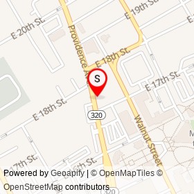 Giorgio's Pizza on Providence Avenue, Chester Pennsylvania - location map