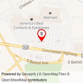 TD Bank on Conchester Highway, Upper Chichester Township Pennsylvania - location map