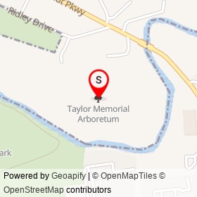 Taylor Memorial Arboretum on , Nether Providence Township Pennsylvania - location map