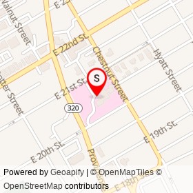 KeyStone Center on Providence Avenue, Chester Pennsylvania - location map
