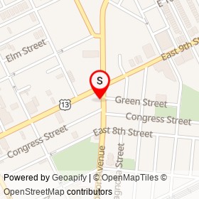 Musa's Barber Shop on Morton Avenue, Chester Pennsylvania - location map