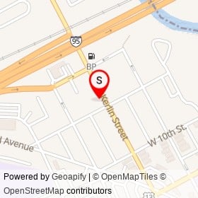 Earl L. Foster Funeral Home on Kerlin Street, Chester Pennsylvania - location map