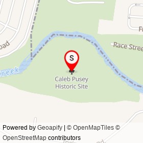 Caleb Pusey Historic Site on , Chester Township Pennsylvania - location map