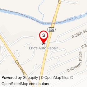 Eric's Auto Repair on Providence Avenue, Chester Pennsylvania - location map