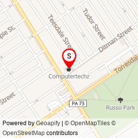 Computertechz on Cottman Avenue, Philadelphia Pennsylvania - location map