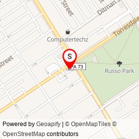 Sunoco on Torresdale Avenue, Philadelphia Pennsylvania - location map