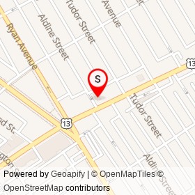 Gino's Pizza on Aldine Street, Philadelphia Pennsylvania - location map