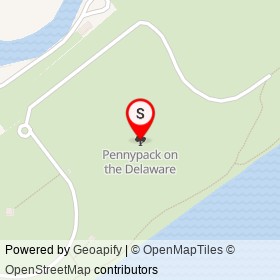 Pennypack on the Delaware on , Philadelphia Pennsylvania - location map