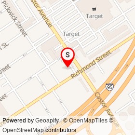 Sunoco on Richmond Street, Philadelphia Pennsylvania - location map