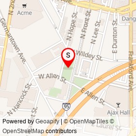 Tiptop Playground on , Philadelphia Pennsylvania - location map