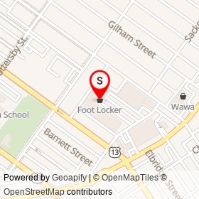 Foot Locker on Hellerman Street, Philadelphia Pennsylvania - location map