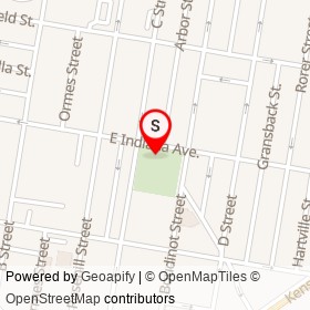 No Name Provided on East Indiana Avenue, Philadelphia Pennsylvania - location map
