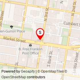 OCF Coffee House on Market Street, Philadelphia Pennsylvania - location map