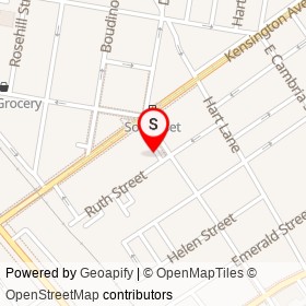 L&S Auto Repair Shop on Ruth Street, Philadelphia Pennsylvania - location map