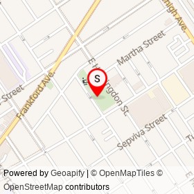 No Name Provided on East Hazzard Street, Philadelphia Pennsylvania - location map