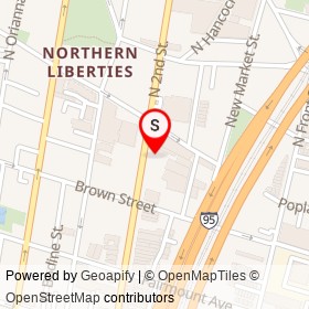 Exit on North 2nd Street, Philadelphia Pennsylvania - location map