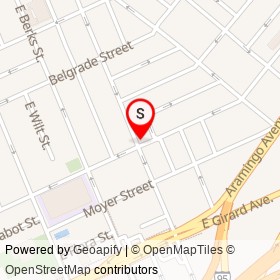 Les n Doreen's Happy Tap on East Susquehanna Avenue, Philadelphia Pennsylvania - location map