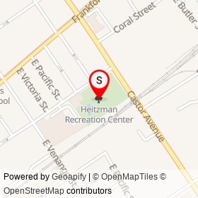 Heitzman Recreation Center on , Philadelphia Pennsylvania - location map