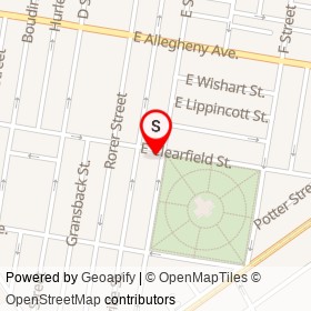 Decoo Restaurant on E Street, Philadelphia Pennsylvania - location map