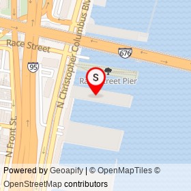 Cherry Street Pier on North Christopher Columbus Boulevard, Philadelphia Pennsylvania - location map