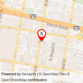 Cafe Ole on North 3rd Street, Philadelphia Pennsylvania - location map
