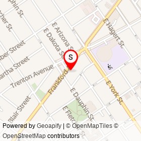 Pizza Brain on Frankford Avenue, Philadelphia Pennsylvania - location map