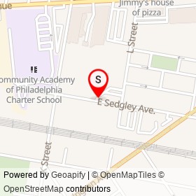 Greensgrow Mobile Market on East Sedgley Avenue, Philadelphia Pennsylvania - location map