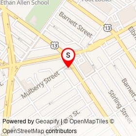 Chickie's & Pete's on Robbins Avenue, Philadelphia Pennsylvania - location map