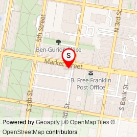PNC Bank on Market Street, Philadelphia Pennsylvania - location map