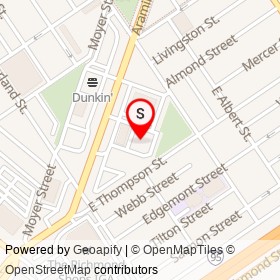 Wawa on East Thompson Street, Philadelphia Pennsylvania - location map