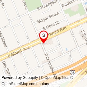 No Name Provided on East Columbia Avenue, Philadelphia Pennsylvania - location map