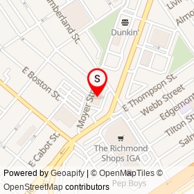 CVS Pharmacy on Moyer Street, Philadelphia Pennsylvania - location map
