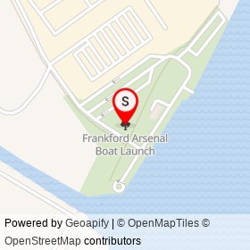 Frankford Arsenal Boat Launch on , Philadelphia Pennsylvania - location map