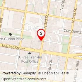 Old City Nails on North 3rd Street, Philadelphia Pennsylvania - location map