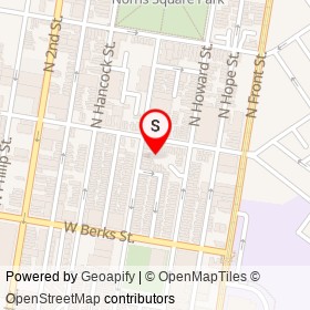 No Name Provided on West Norris Street, Philadelphia Pennsylvania - location map