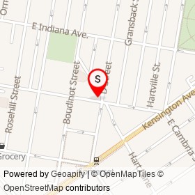 Emanuel Grocery on East Cambria Street, Philadelphia Pennsylvania - location map