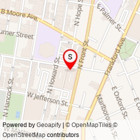 Gryphon Cafe on West Oxford Street, Philadelphia Pennsylvania - location map