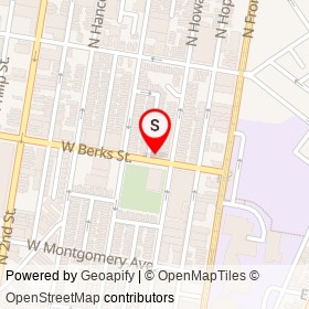 Mota Grocery on Waterloo Street, Philadelphia Pennsylvania - location map