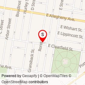 Sena Grocery on Rorer Street, Philadelphia Pennsylvania - location map