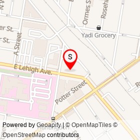 O'Neill-Boyle Funeral Home on East Lehigh Avenue, Philadelphia Pennsylvania - location map