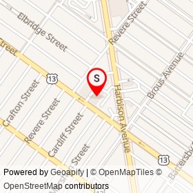 Philadelphia Police Department 2nd District/15th District on Levick Street, Philadelphia Pennsylvania - location map